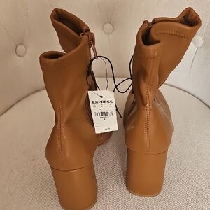 Express Women's Brown Heeled Boots